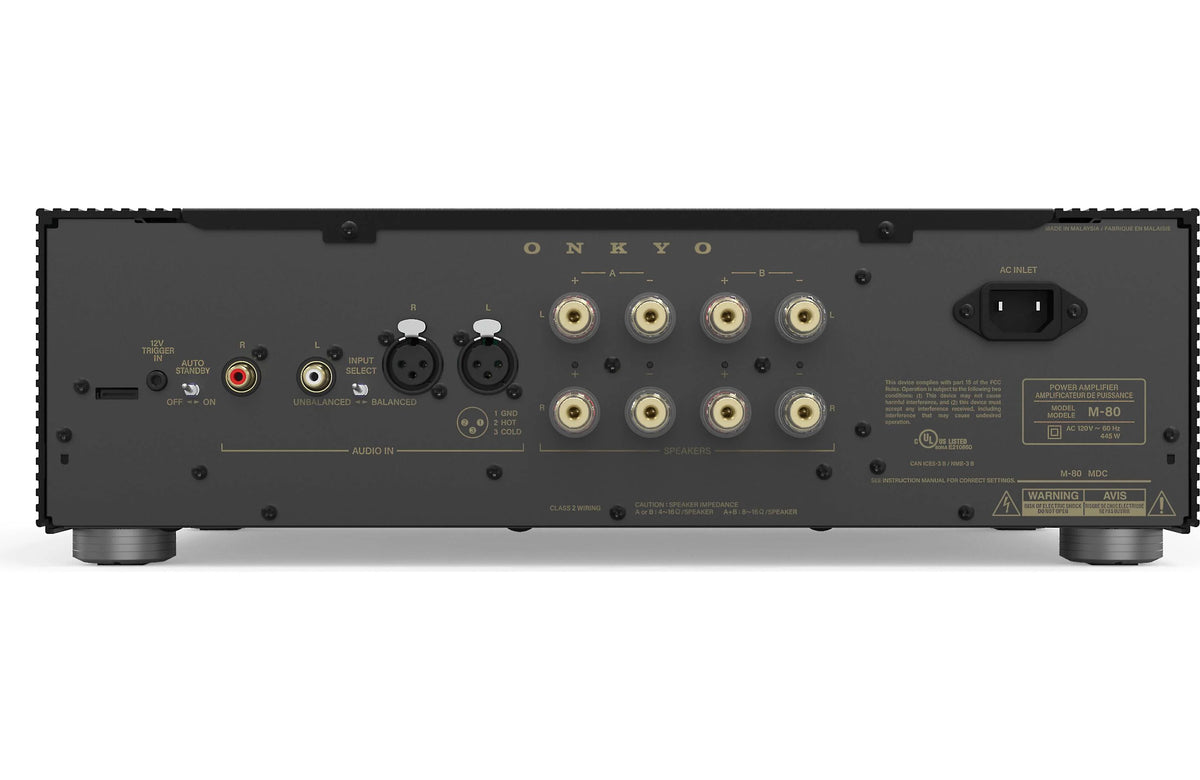 Onkyo Icon M-80 Power Amplifier | M80BMDC / M80SMDC