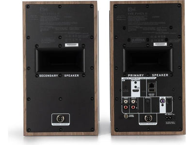 Klipsch The Fives II Walnut Powered Speakers | The Grid