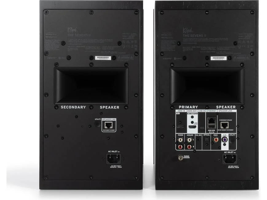 Klipsch The Sevens II Ebony Powered Speakers | The Grid