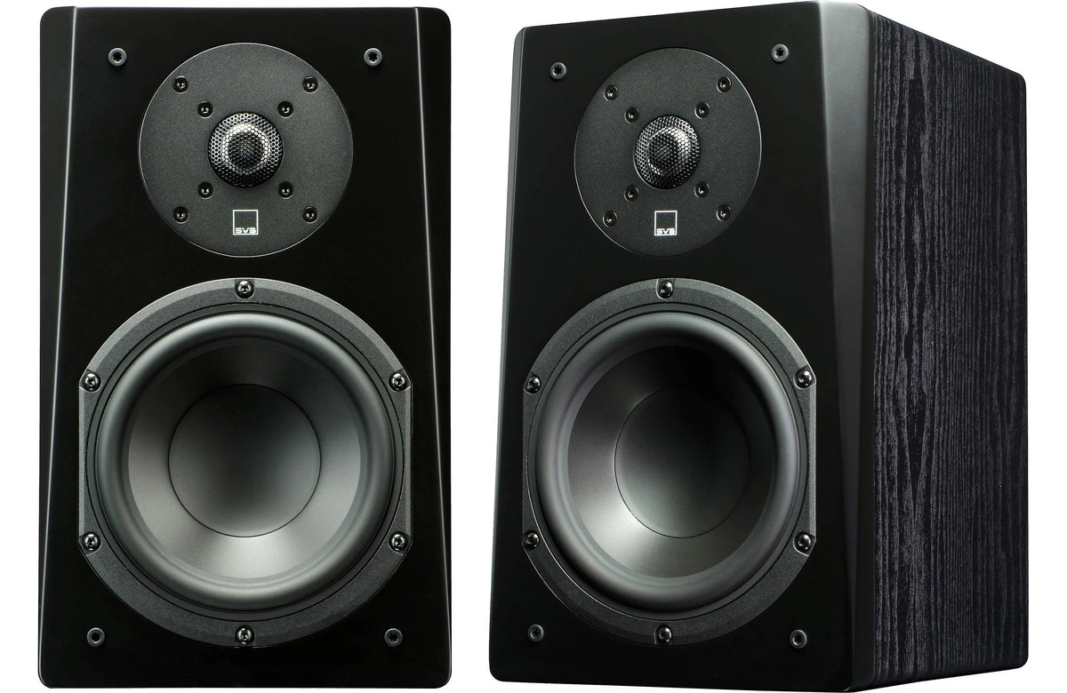SVS Prime Bookshelf Speakers Black Ash | The Grid HiFi