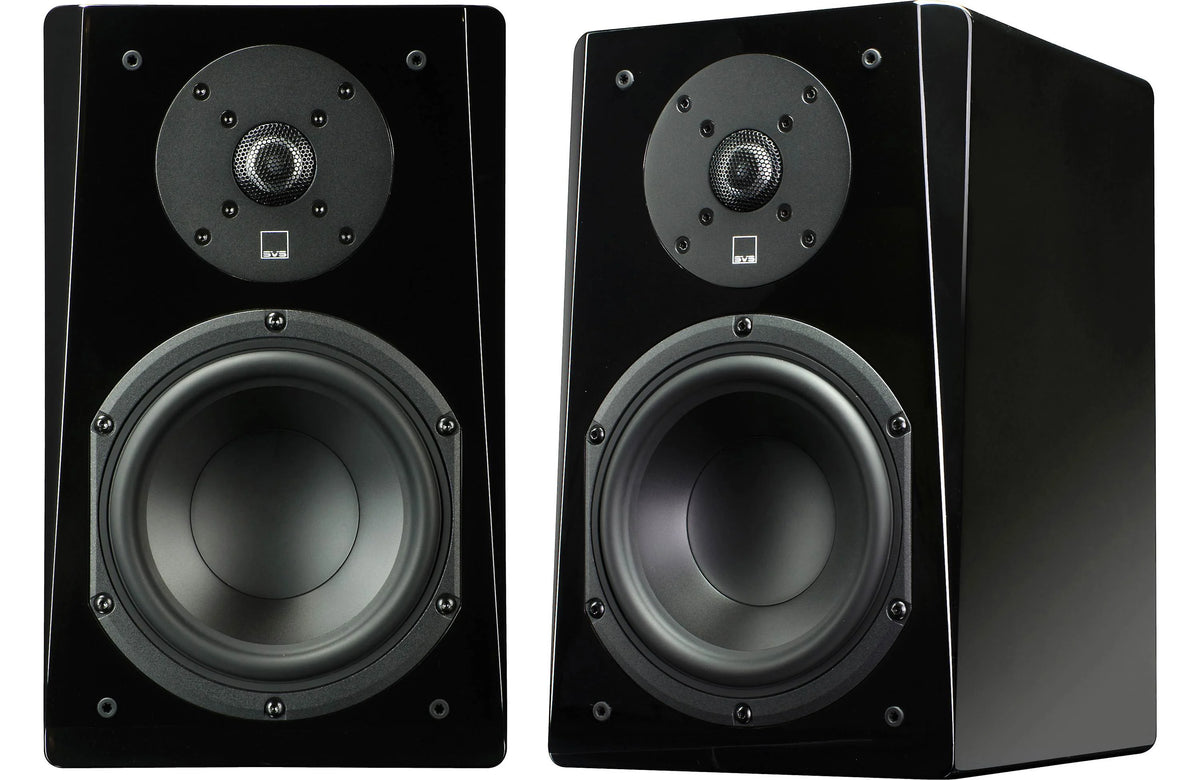 SVS Prime Bookshelf Speakers Gloss Black | The Grid HiFi