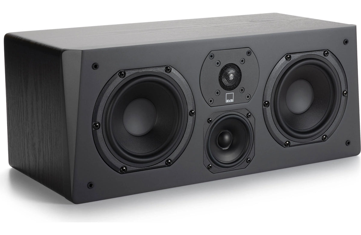 SVS Prime Center | 3-Way Center Channel Speaker Black Ash | The Grid