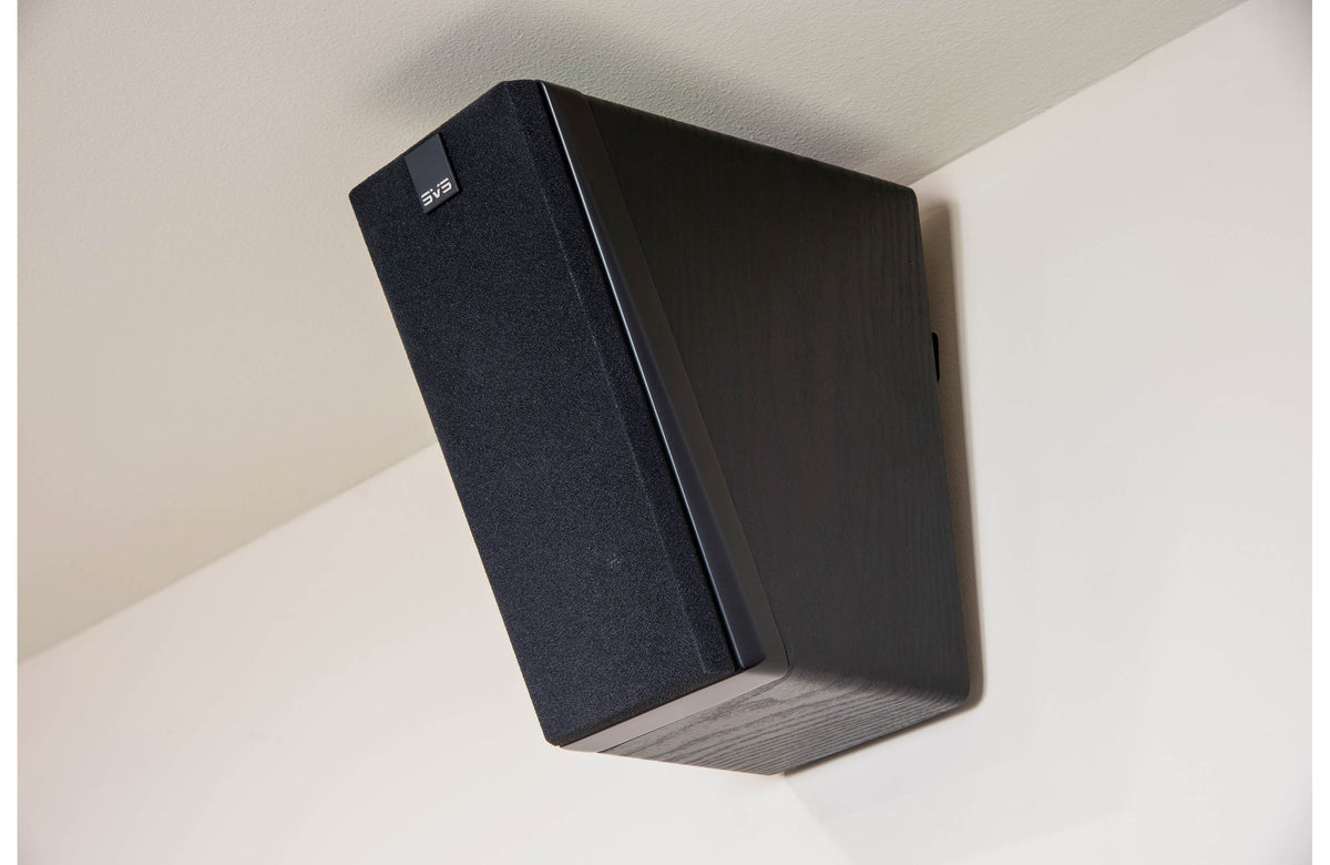 SVS Ultra Evolution Elevation Dolby Atmos Speaker Black Oak Veneer | The Grid