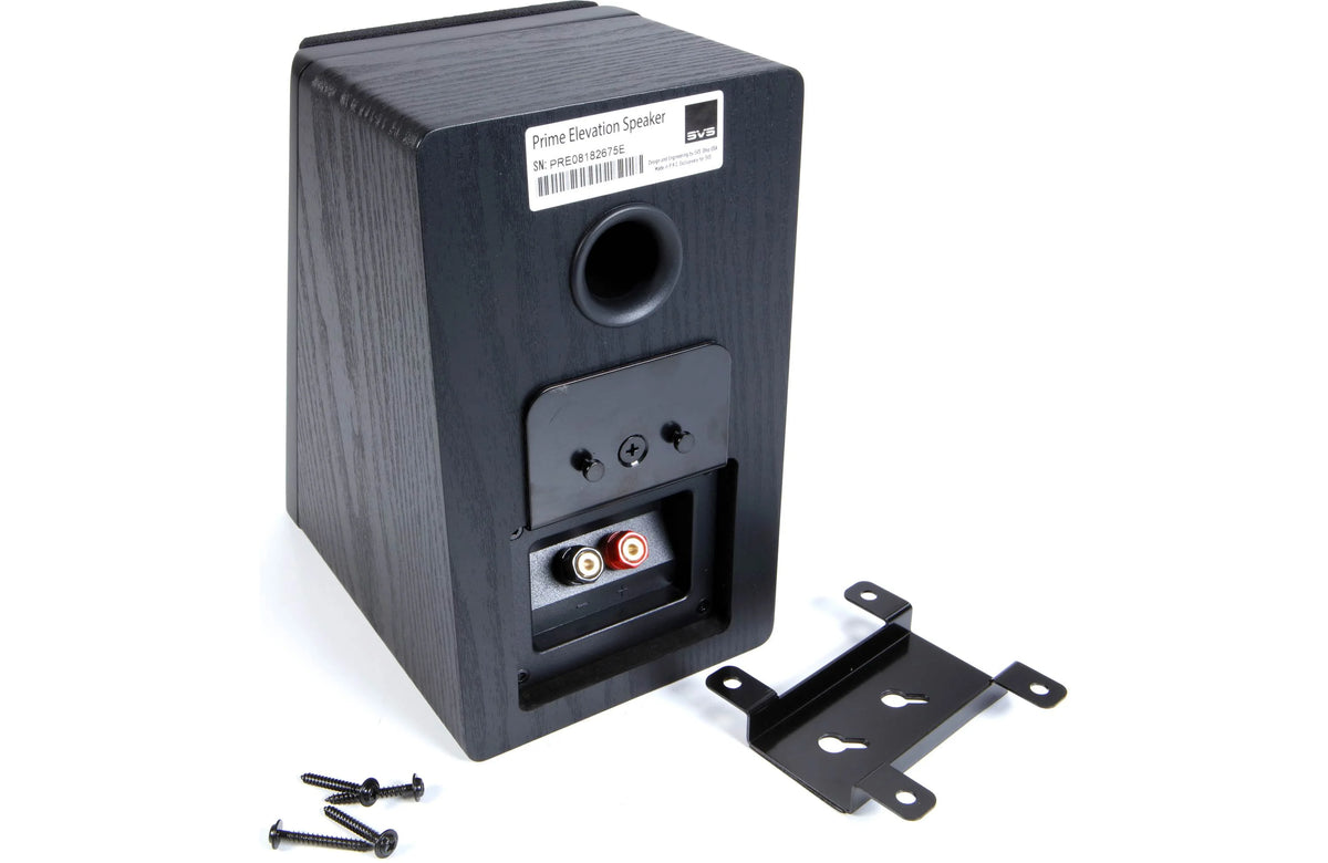 SVS Ultra Evolution Elevation Dolby Atmos Speaker Black Oak Veneer | The Grid
