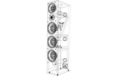 SVS Prime Pinnacle | 3-Way Tower Speakers Gloss Black | The Grid HiFi