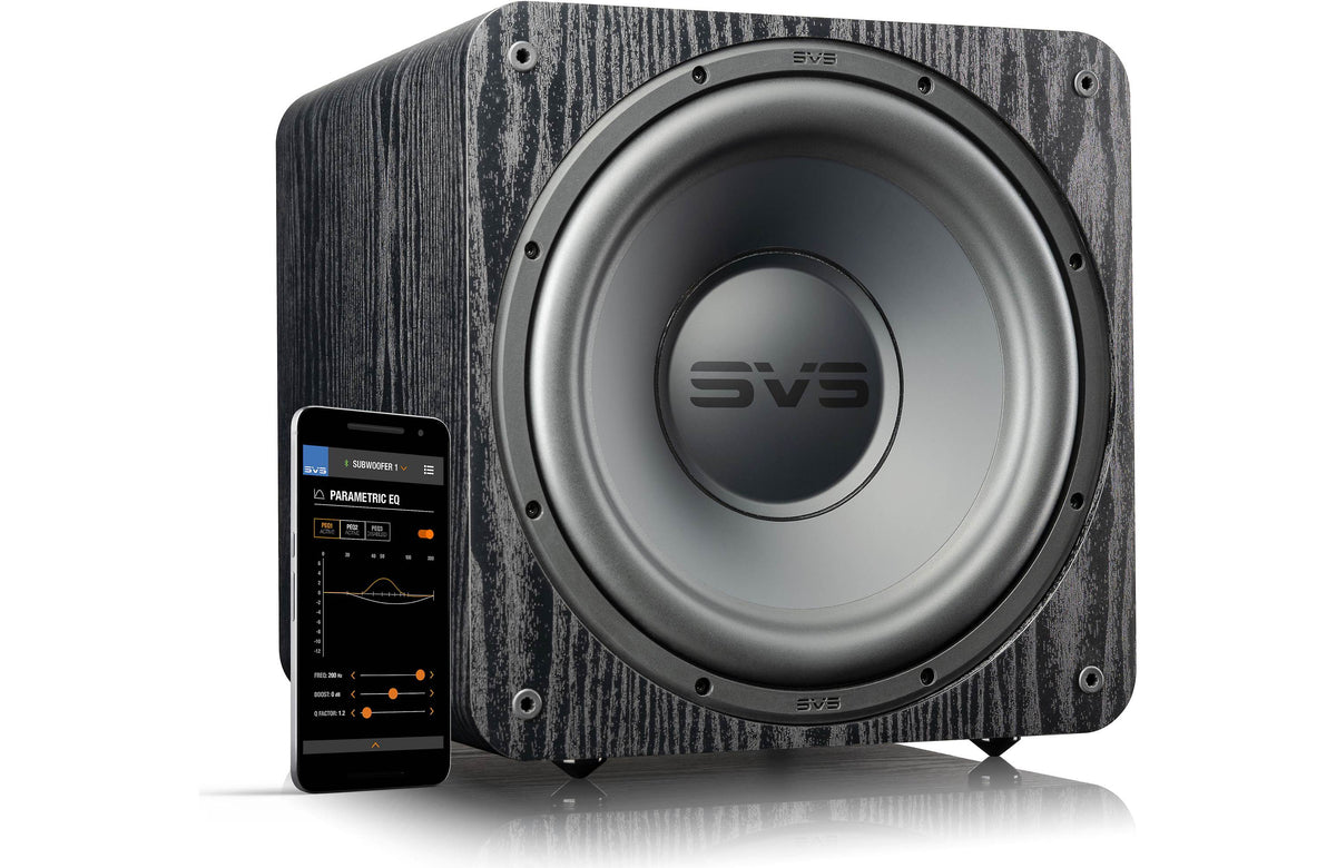 SVS SB-1000 Pro Black Ash  | 12-Inch Sealed Subwoofer | The Grid