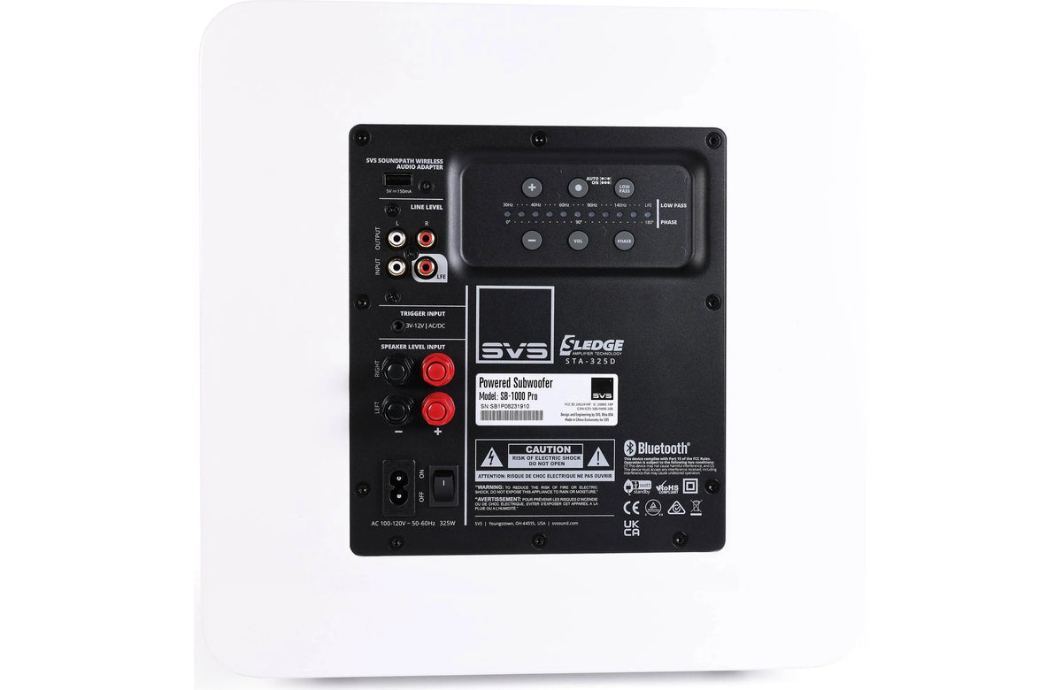 SVS SB-1000 Pro Gloss White  | 12-Inch Sealed Subwoofer | The Grid