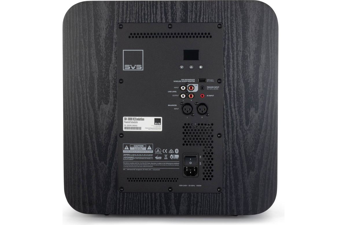 SVS SB-3000 R|Evolution 13" Sealed Subwoofer Black Ash | The Grid