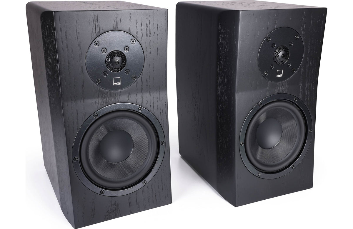 SVS Ultra Evolution Bookshelf Speakers Black Oak Veneer | The Grid HiFi