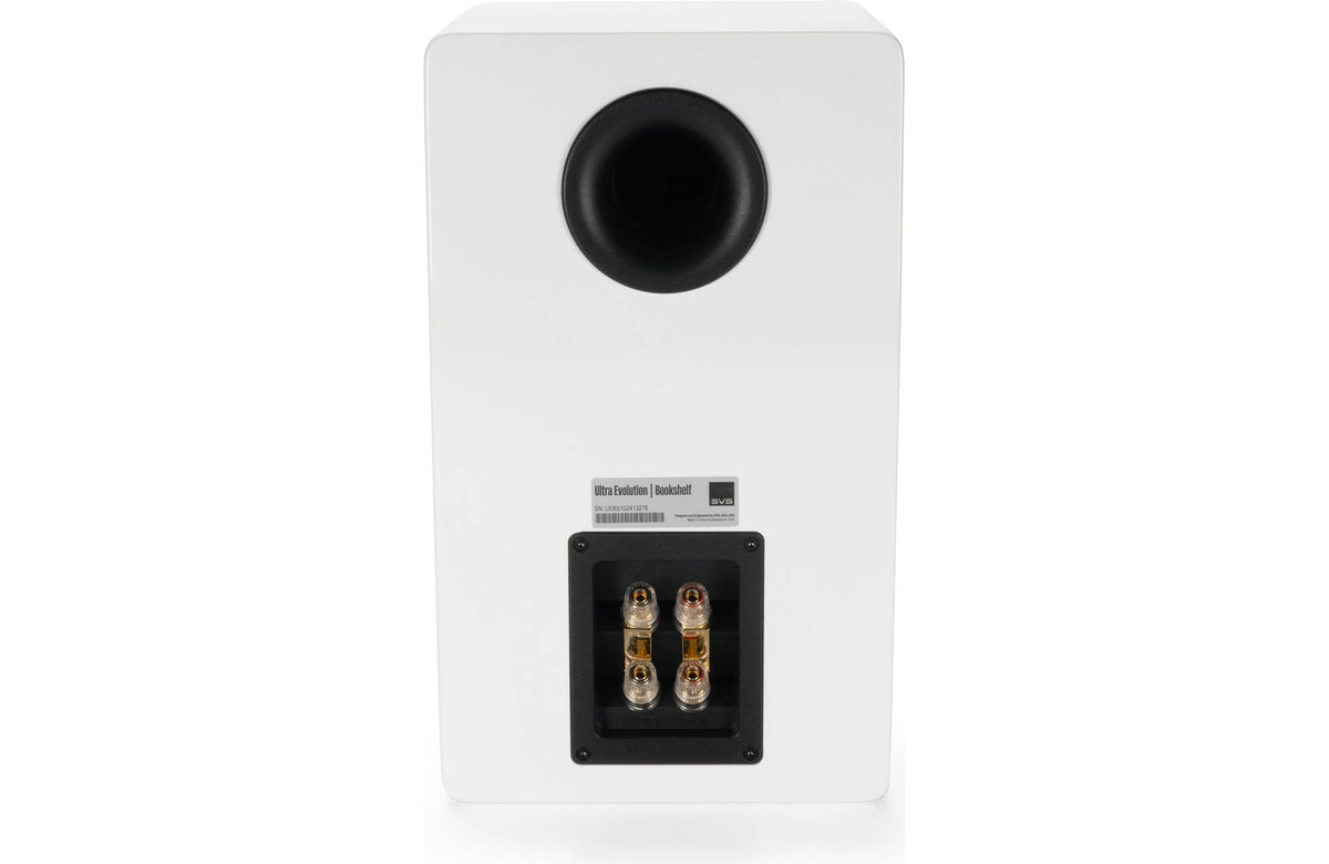 SVS Ultra Evolution Bookshelf Speakers Gloss White | The Grid HiFi