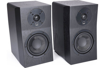 SVS Ultra Evolution Nano Bookshelf Speaker Black Oak Veneer | The Grid HiFi