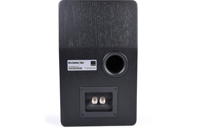 SVS Ultra Evolution Nano Bookshelf Speaker Black Oak Veneer | The Grid HiFi