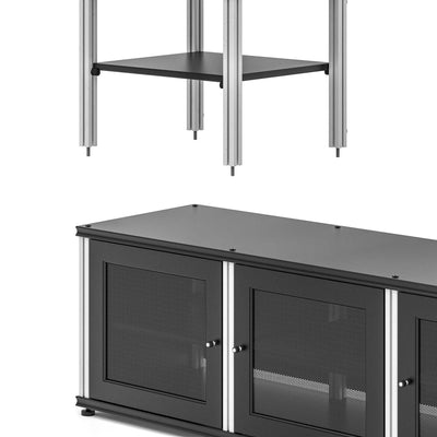 Salamander Synergy Quad 245 Walnut / Aluminum | The Grid HiFi
