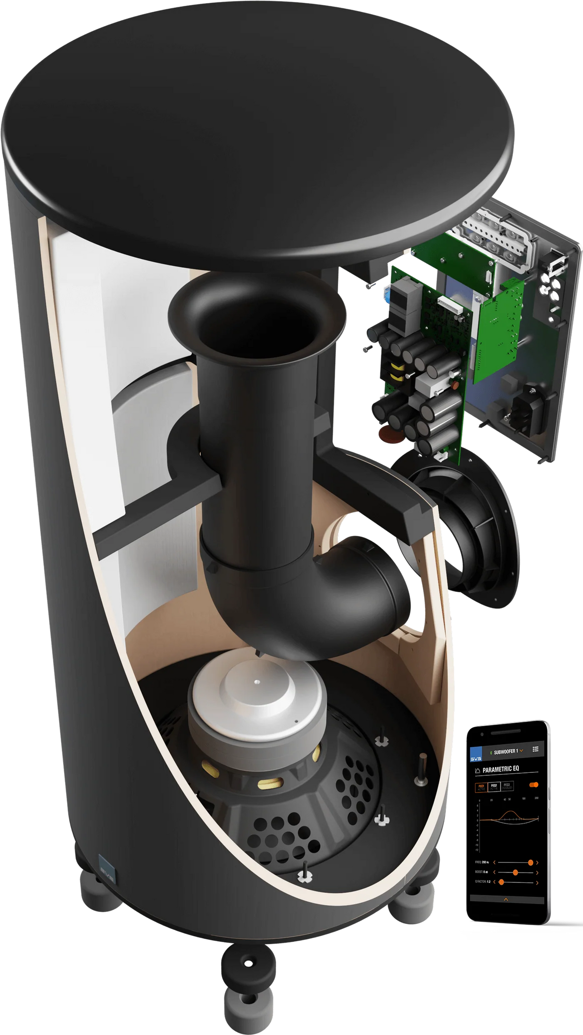 SVS PC-2000 Pro | 12-Inch Cylinder Subwoofer | The Grid