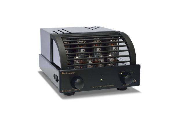 162b PrimaLuna EVO 100 Tube Integrated Amplifier black slanted
