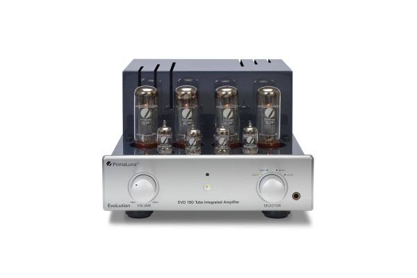 171b PrimaLuna EVO 100 Tube Integrated Amplifier silver front without cage